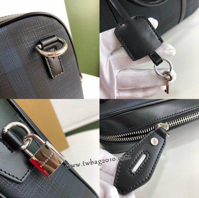 Burberry專門店新款男士公事包 巴寶莉London格紋手提公事包 yxb1214